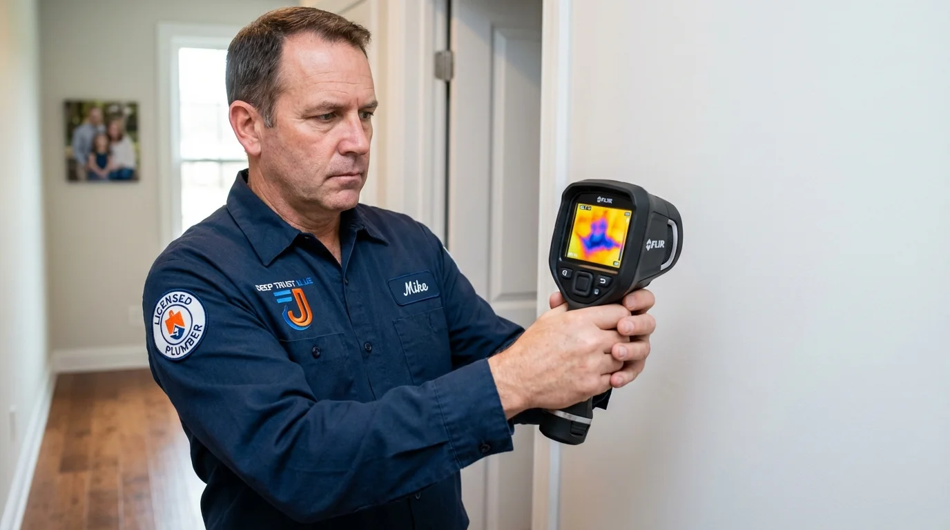 Thermal imaging leak detection by Johns Plumbing LLC in Nellysford